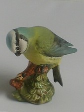 BESWICK, Absolutely Stunning, BLUE  TIT LOOKING AT LADYBIRD, c 1980's. Very Rare