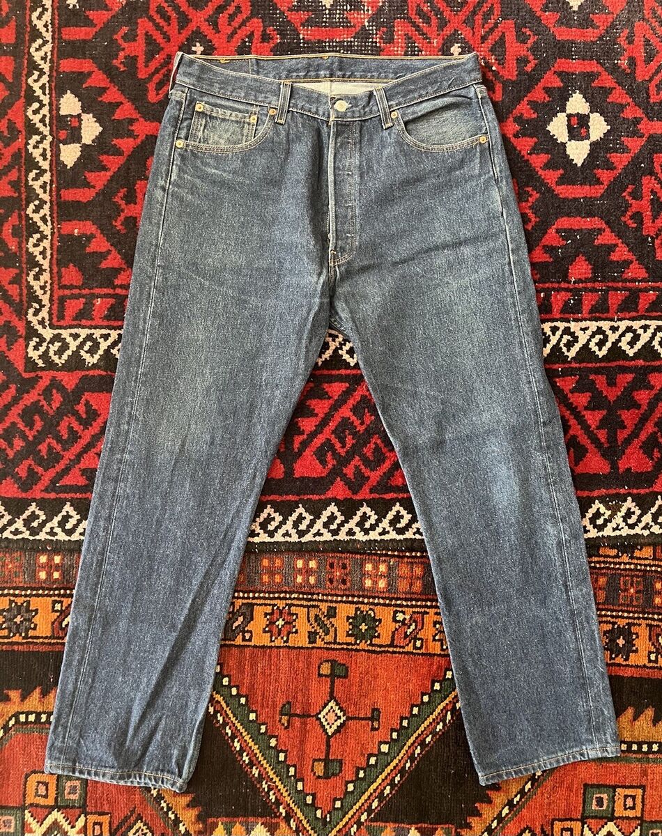 Vintage 1998 Levi's 501XX Raw Denim Indigo 501-000 Y2K Size Vintage 1998 Levi's 501XX Raw Denim Indigo 501-000 Y2K Size