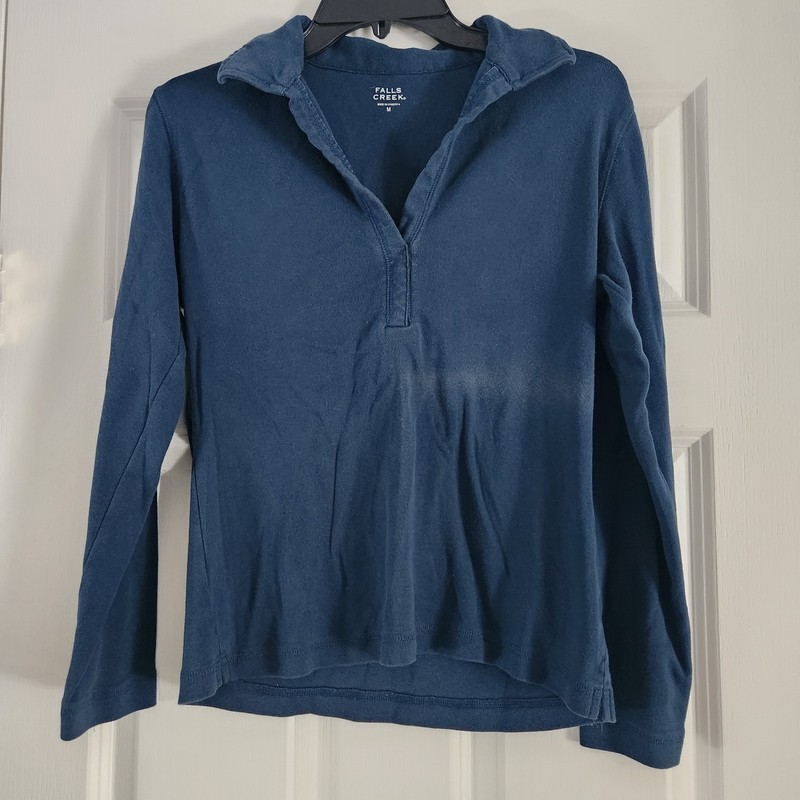 Falls Creek Women's Medium Blue Long Sleeve Shirt