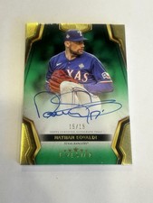 2024 Topps Five Star #FSA-NE Nathan Eovaldi Auto Green 15/15 Bookend Rangers
