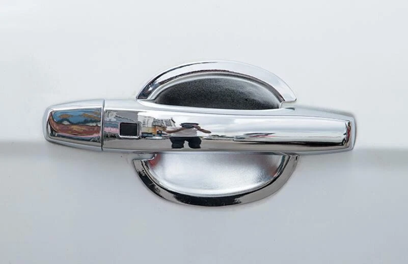 Cubierta de manija de tazón de puerta exterior cromado ABS para Volkswagen Jetta 2012~2018 Foto 3 de 4