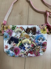 Sailor Moon Shoulder Bag with Smartphone Pocket White Pink Character Goods