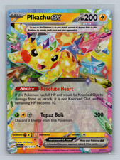 Carta Pokemon Pikachu ex 057/217 ASC Holofoil NM aky CG funziona