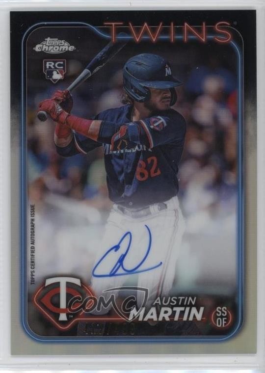 2024 Topps Chrome Update Auto Refractor 417/499 Austin Martin #RA-AM Auto 0t9q