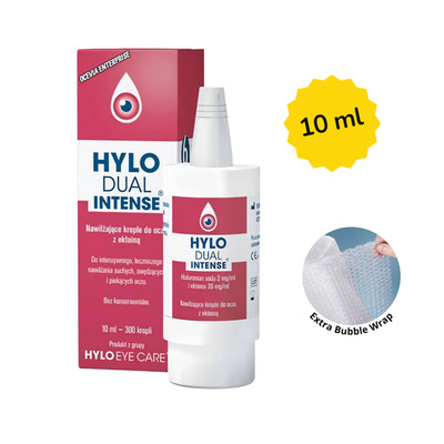 Hylo-Dual Intense Lubricating Eye Drops 10ml Dry Eye Moisturizing Care