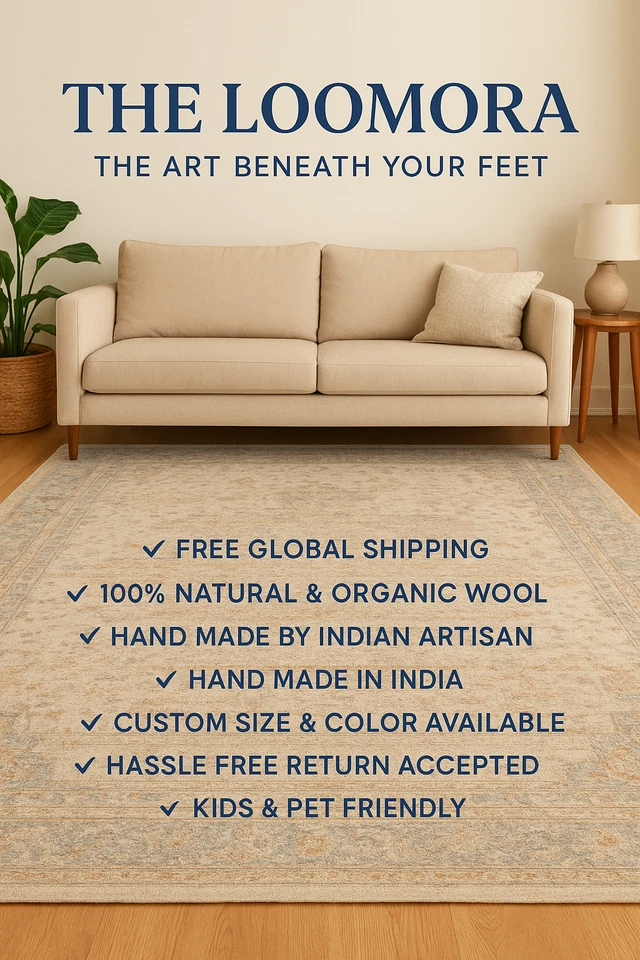 Handmade 5x8 Wool Kids Rug – Lion Animal Theme Hand Tufted Carpet for Playroom - Image 4 of 4