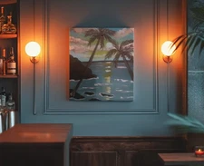 Virgin Islands - 8 X 10 Inches, One Of A Kind, Original Painting, Signed, Beach