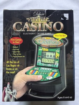 Deluxe 5 in 1 Virtual Casino Mini Arcade Machine Game Table Top Excalibur - New