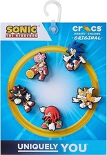 Crocs Jibbitz Video Games Shoe Charm Packs, Sonic the Hedgehog, 5-Pack