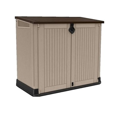 Keter Caracas Auflagenbox 880L Wetterfest Beige   132 x 71.5 x 113.5 cm