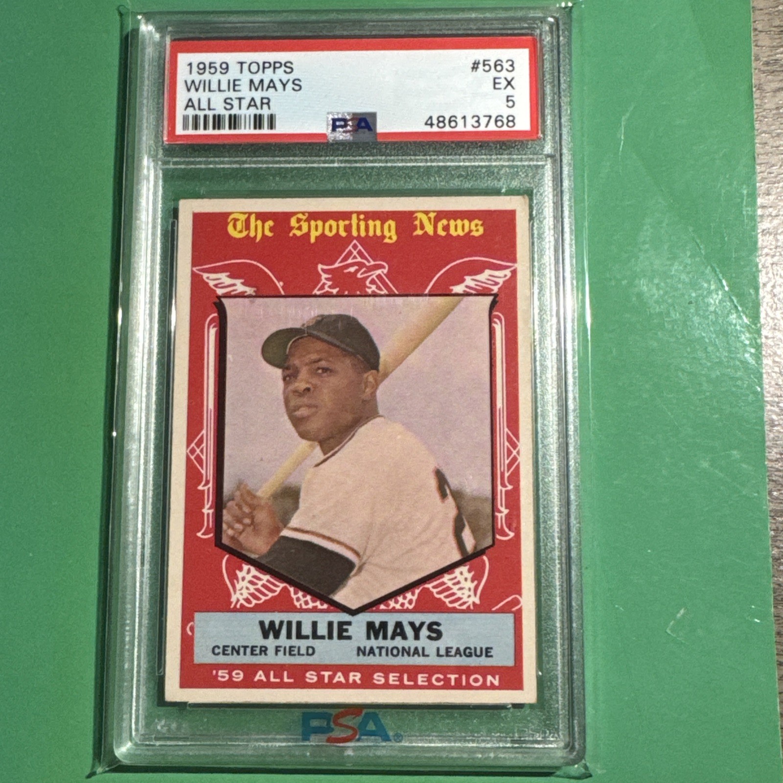 1959 Topps Set-Break #563 Willie Mays All Star PSA 5 EX