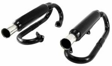 Empi 3376 Black Buggy Dual Exhaust System Fits Vw Baja Bug Manx Sand Rail Empi 3376 Black Buggy Dual Exhaust System Fits Vw Baja Bug Manx Sand Rail