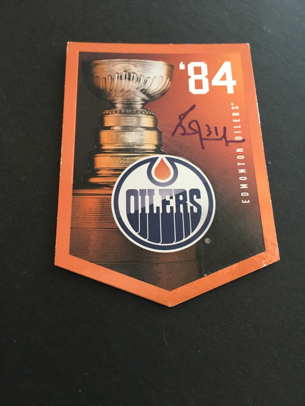 2012 PANINI STANLEY CUP COLLECTION 1984 OILERS GRANT FUHR AUTOGRAPHED CARD