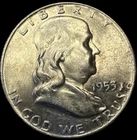 1953  D   Franklin Silver Half Dollar 90% Silver