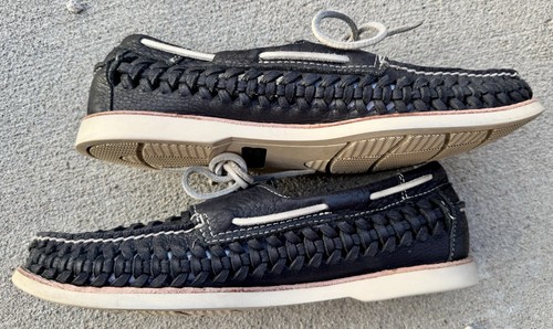 Sperry Seaside Woven Top Sider Herren Größe 10 US Bootsschuhe SELTEN KOSTENLOSER VERSAND