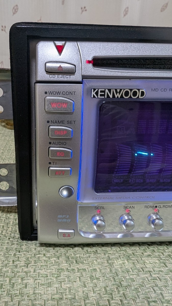 Kenwood DPX-06MD 2Din Car Audio CD MD Player Tested and