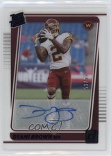 2021 Panini Clearly Donruss Rated Rookie Blue 53/99 Dyami Brown #78 Auto 1d59