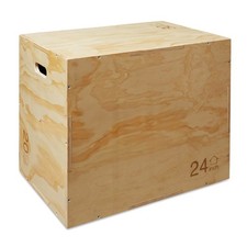3 in 1 Non-Slip Plyo Box for Jumping Squat Training - 30" x 24" x 20"