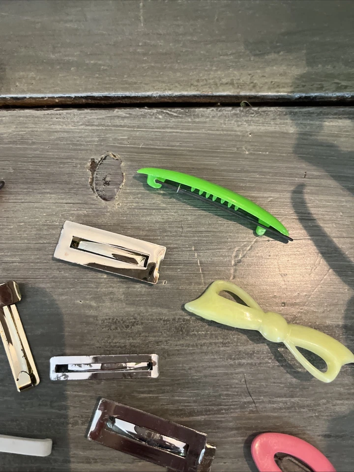 18 pasadores/clips de pelo apretados y de metal de plástico de colección + artículos Foto 4 de 4