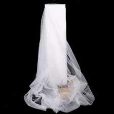63" X 10 Yards White Tulle Fabric Rolls Bolt for Tutu Tulle Skirt Wedding Arch D