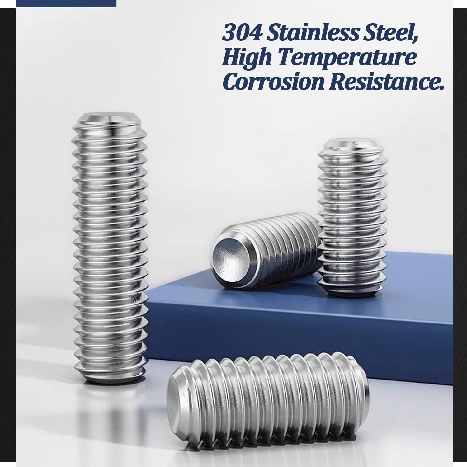 525 PCS Set Screw Assortment Kit Metric + SAE 24 Size 304 Stainless Steel Grub S