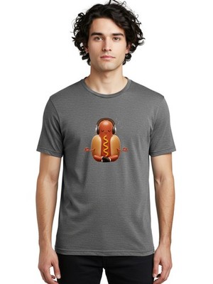 Relaxing-Hot-Dog Mens Graphic Tee, 100% Cotton, Casual Summer Wear