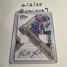 Patrick Mazeika-2022 Panini Diamond Kings DK Material Signatures #DMS-PM Mets