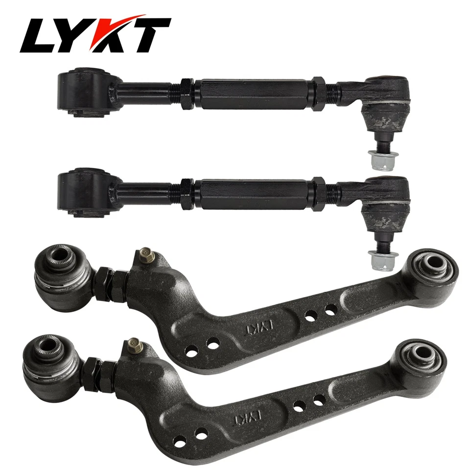 LYKT4pcs Alignment Arms Rear Camber&Toe Kit for Lexus NX300h、300、200t&ToyotaRAV4 Foto 3 de 4