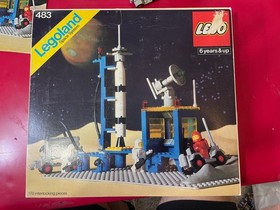 LEGO VINTAGE SPACE 483 - ALPHA-1 ROCKET BASE - COMPLETE WITH BOX INSTR INSERTS