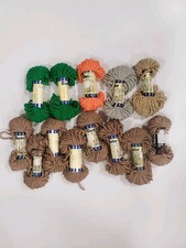 VTG Darice Plastic Canvas Needlecraft Yarn 13 Skiens Lot Needlepoint Tapestry 