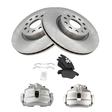 TRQ BKA25344 Disc Brake Kit For Volkswagen Jetta 2009-2015 Front 1K0698151E