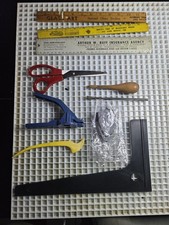 Stained Glass Tools. Grinders Mate, Patterns Scissors Etc.