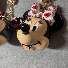 BAUBLEBAR Disney Minnie Mouse Rhinestones Bag Charm Key Chain NEW WITH BOX