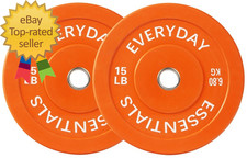 Olympic Bumper Plate Weight Plate 15 Lbs Pair Color