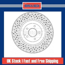 2x Brake Discs Vented Grooved For Mercedes CLK C209 55 AMG Borg Front 2034210912