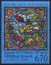 TIMBRE FRANCE 1994 N° 2859 NEUFS **   Vitrail de la Cathédrale du Mans