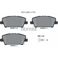 Textar 2408701 Bremsbelagsatz FüR Honda Civic Fn Fk