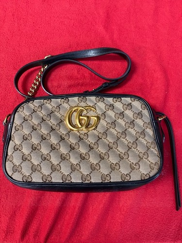 Gucci Marmont Small GG Monogram Crossbody Bag PPS-EB 359437