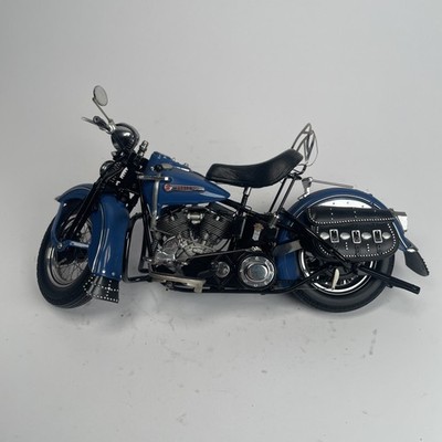 Franklin Mint 1948 Harley Davidson Panhead 1/10 Blue No Box, See
