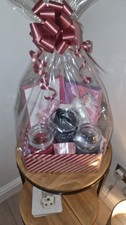 Hamper basket gift for women scented things, bath fizz candles great gift idea