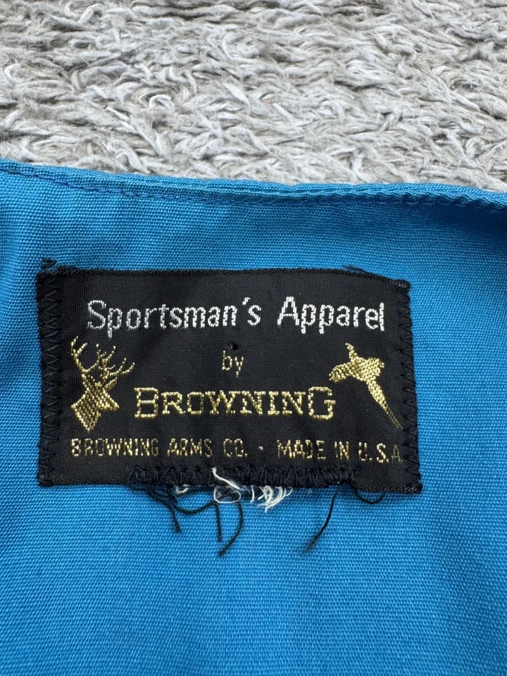 Vtg Browning Hunting Vest Women Medium Suede Patch Game Shooting Made In USA 70s - Image 3 of 4