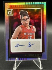 2025 Donruss WNBA Allisha Gray, ATL Dream, Signature Series Auto Holo SP 24 HR