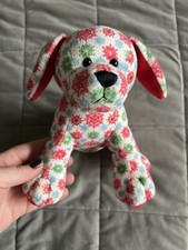 Ganz Webkinz Christmas Winter Snowflakes Puppy Dog Plush Stuffed Animal Toy