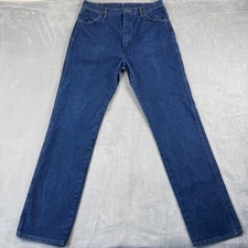 Wrangler 13MWZPW Cowboy Cut Jeans Mens 36x36 Indigo Straight Leg Y2K Made in USA