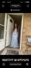 Sherri Hill Baby Blue Prom Dress