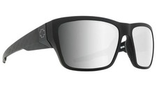 Spy Optic DIRTY MO 2 Sunglasses - Mt Black LOGO FADE / Happy SILVER Mirror NEW