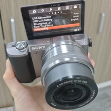 Sony Alpha a5100 16-50mm 24.3MP 3" LCD Mirorrless Lens Digital Camera Silver