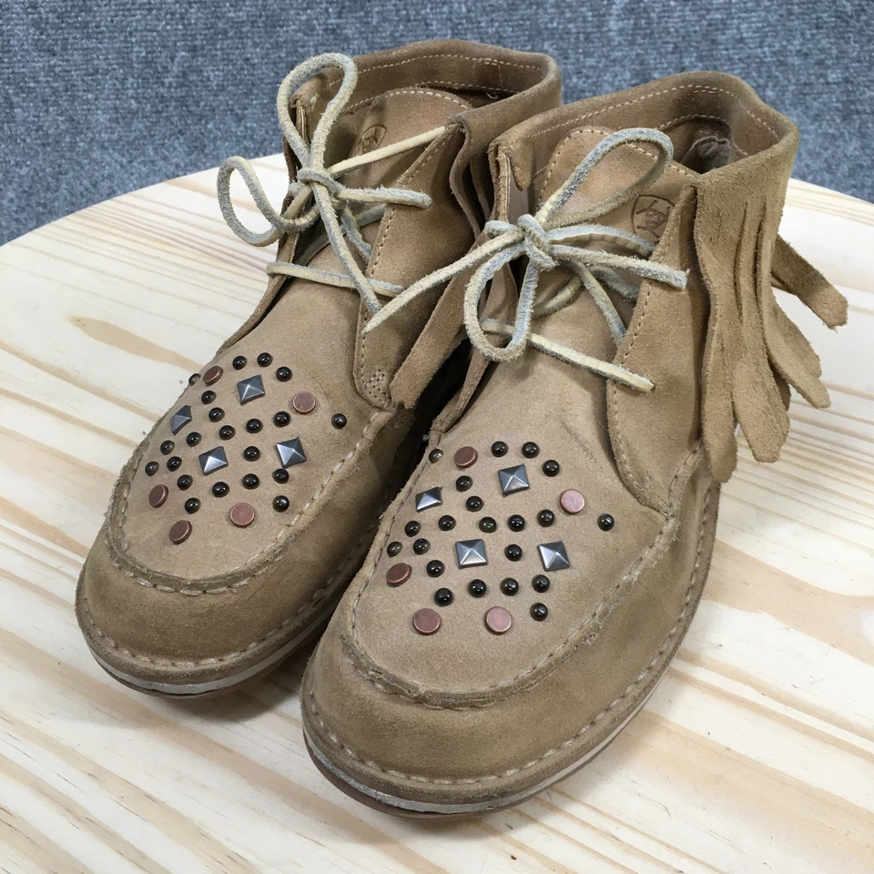 Ariat Botas Mujer 8.5B Cruiser Tachonado Cordones Chukka Botín 10021614 Marrón Foto 3 de 4