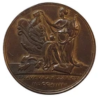 1714 Bronze Medal George I Great Britain Accession MDCCXIIII Classical Scene