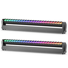 2x 480W Wall Wash Light RGBW DMX DJ Disco Party Beam Moving Head Stage Light Bar